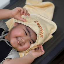 Load image into Gallery viewer, Bamboo Hooded Baby Towel with Ears (Personalisable)